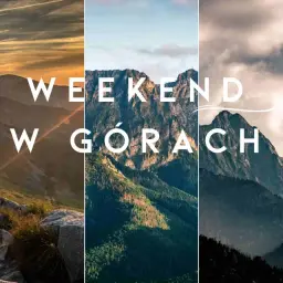 Pięć ujęć górskich krajobrazów, od zielonych zboczy po skaliste szczyty, z napisem "WEEKEND W GÓRACH". Idealne inspiracje, gdzie w góry na weekend.